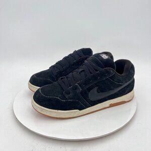 Nike Air Morgan 6.0 Youth Size 6.5Y Women 8 312279 001 Black Suede Low Shoes